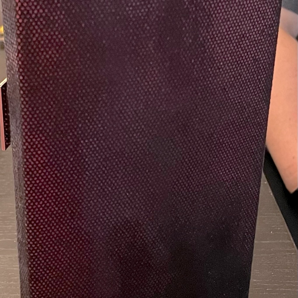 Shiny Metallic Purple Calvin Klein Clutch